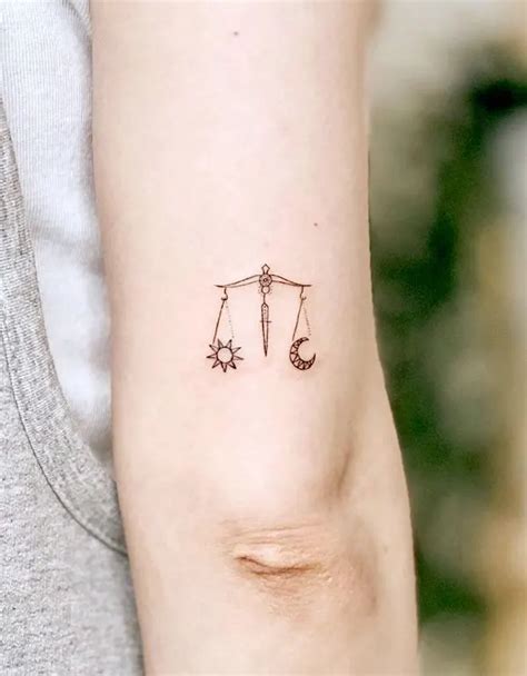 tatuaje del signo libra|48 ideas de Libra tattoo 